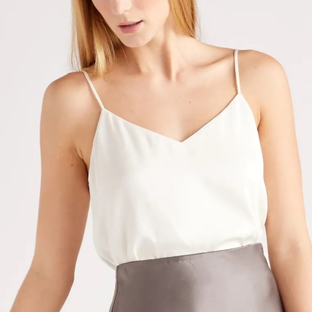 Quince Ivory Silk Cami XS